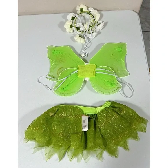 Green Cats Dogs Pets Animal Fairy Princess Costume Pet Apparel Size: M/L 🧚🏻